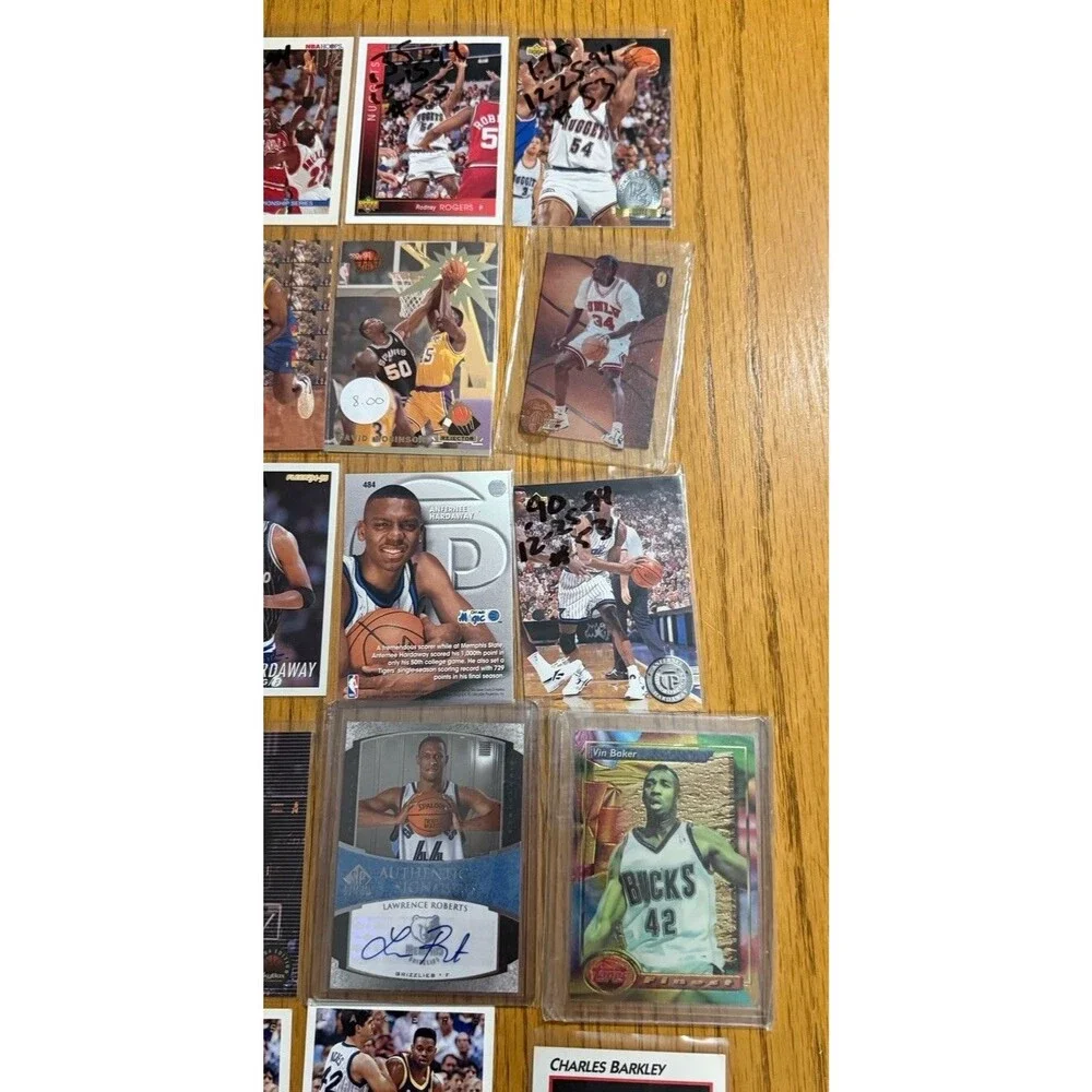 Vintage 90s Basketball Card Lot 55 Cards Kobe Bryant RC Jordan Shaq Pippen Lot